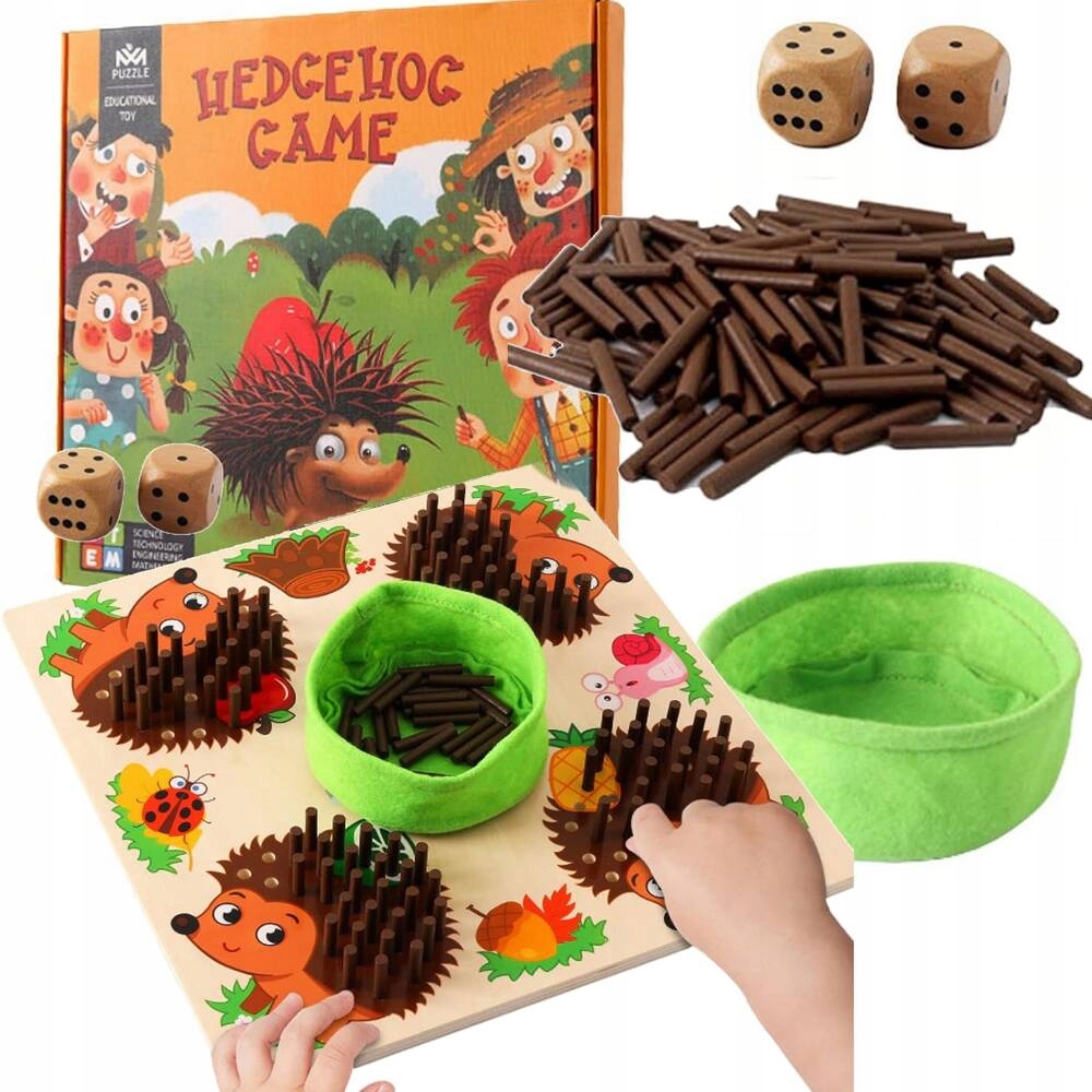Gra Planszowa Jeżyk Układanka Logiczna Montessori NO-1008856