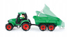 Traktor Z Przyczepką Autko Lena Trucks Zielony 38 Cm Zabawka Wytrzymała