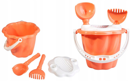 Zestaw Zabawki Do Piasku Piaskownicy 4 Elementów Pastelowe Kolory