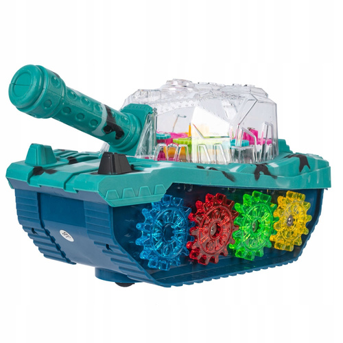 CZOŁG ŚWIECĄCY LED KOLOROWE TRYBIKI NA BATERIE INTERAKTYWNY DLA DZIECI