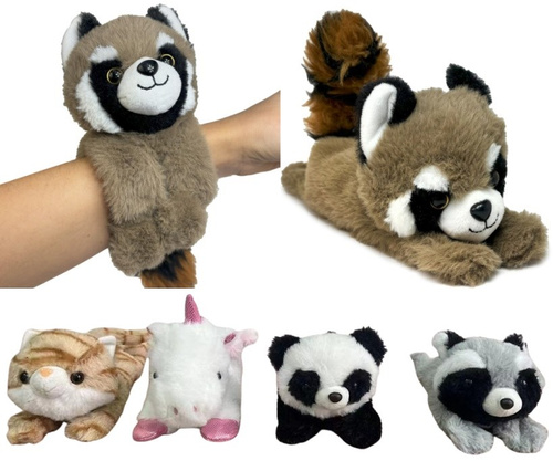 PLUSZ SZOP OPASKA NA RĘKĘ, pak
pluszowa opaska imitująca siedzącego na ręce szopa
dwa wzory
wymiary: 18 x 12 x 9,5 cm