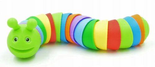 Sensoryczna Gąsienica Kolorowa Zabawka Edukacyjna Dla Dzieci