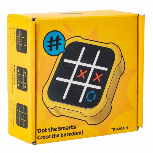  Kółko i Krzyżyk Gra Elektroniczna 4w1 Tic Tac Toe z USB-C i Efektami Dźwiękowymi