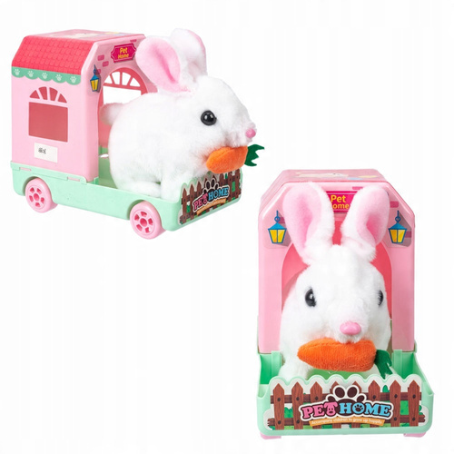 Królik W Transporterze Chodzący i Wydający Dźwięki Pet Home