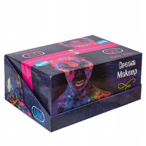 FARBKI DO CIAŁA NEONOWE UV PARTY TIME DO MALOWANIA TWARZY BUZI