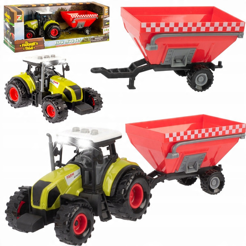 Traktor W Zestawie Z Siewnikiem Z Efektami Dźwiekowymi I Świetlnymi