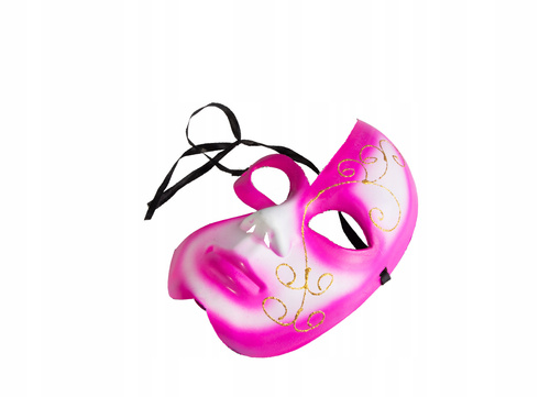 Maska Wenecka Maska Na Pół Twarzy Kilka Kolorów Karnawał Przebranie