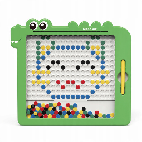 Magnetyczna Tablica Mozaika Dinozaur Układanka Montessori Dla Dzieci