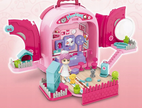 Psi Salon Piękności, Przychodnia Dla Zwierząt, Plecak 3 W 1