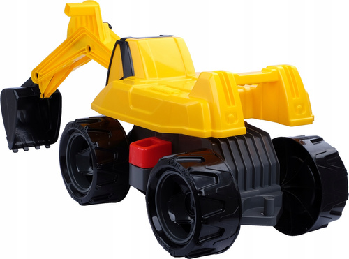 Koparka Duża Zółta Jeździk Z Ruchomą Łyżką Do Zabawy Lena