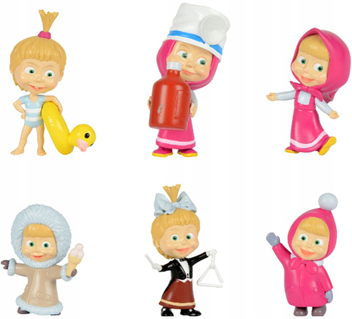 Masza Niedźwiedź Figurki Saszetki Kolekcjonerskie