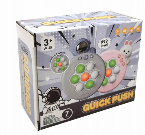 Gra Zręcznościowa Pop It Popit Antystresowa Króliczek / Astronauta