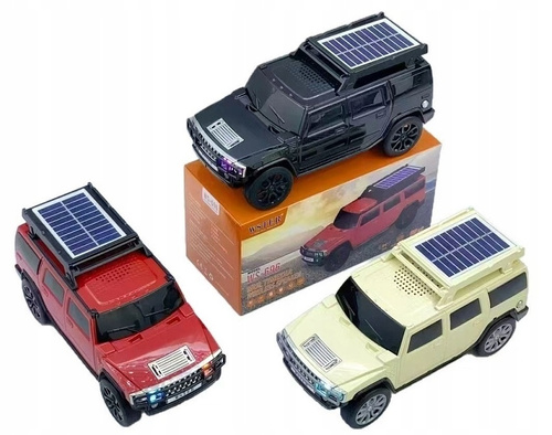 Radio W Kształcie Auta Duże Auto Solarne Antena Głośnik Bluetooth
