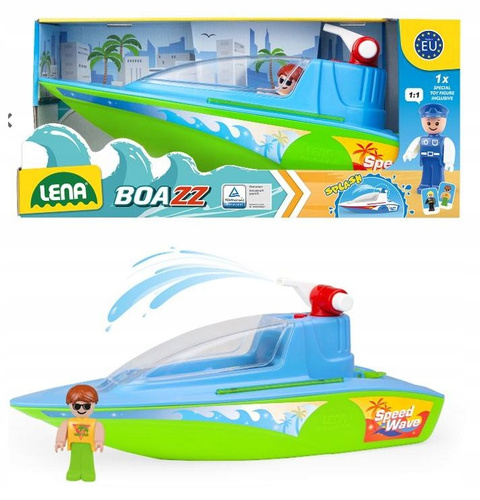 Pływająca Łódź Z Pompą Strzelającą Wodą W Ozdobnym Opakowaniu