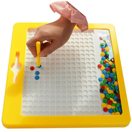 Tablica Mozaika Magnetyczna Guziczki Magpad Montessori Aż 31/31cm