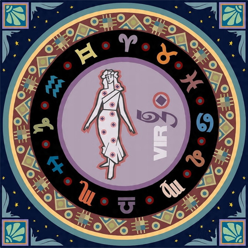 Diamentowa Mozaika Haft 7D Haft Panna Znak Zodiak Mandala