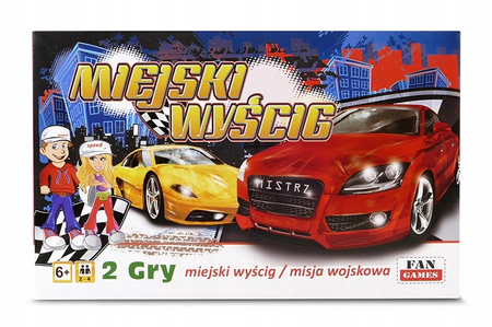 Gra Planszowa Wielkie Wyścigi - Samochodowa Gra Planszowa W Grupie