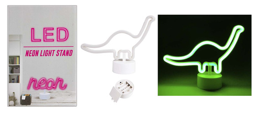 LAMPKA NEON STOJĄCA DINOZAUR