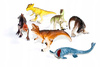 Zestaw Zwierząt Figurki Dinozaury, Zwierzęta Domowe, Dzikie Safari W Tubie
