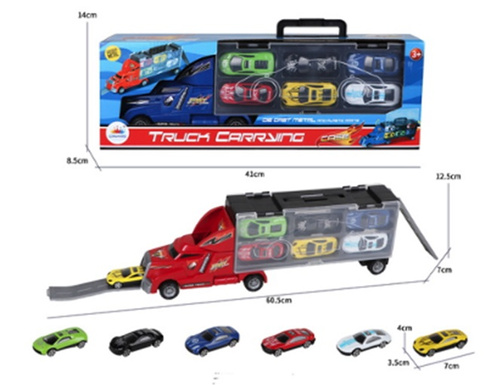 AUTO TRUCK AMERYKAŃSKI LAWETA+ 6 AUT SPORT WALIZKA PAK 48/24