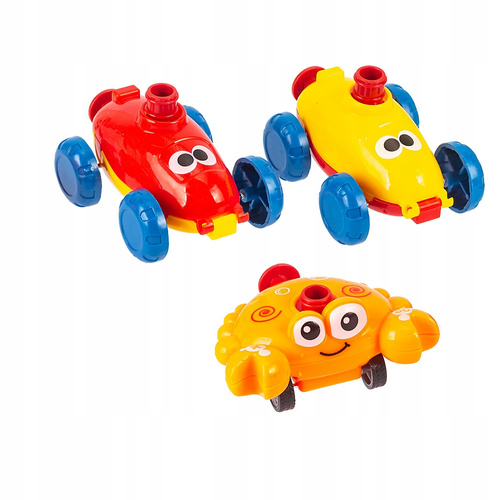 ZESTAW 3 POJAZDY AUTKA NAPĘDZANE POWIETRZEM BALONIKA