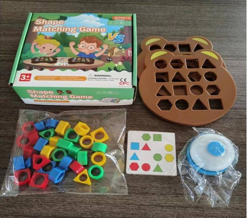 EDUKACYJNA GRA MONTESSORI DOPASOWYWANIE KSZTAŁTÓW WZORÓW