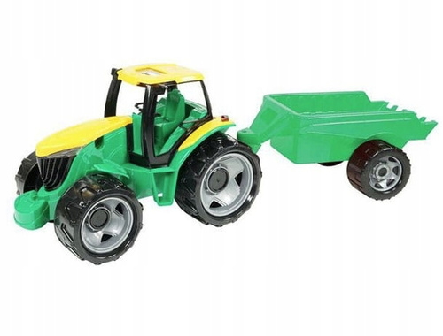 Duży Samochód Traktor Ciągnik Z Przyczepką 90 Cm Lena Ozdobne Opakowanie