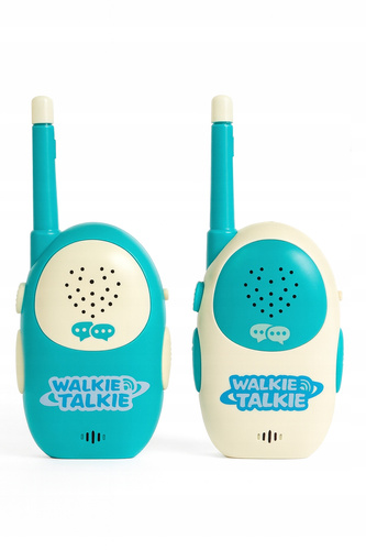 Walkie Talkie dla Dzieci Pastelowe Niebieskie Zasięg do 1000 m