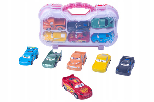 Zestaw Samochodów 6X Cars W Walizce Z Napędem