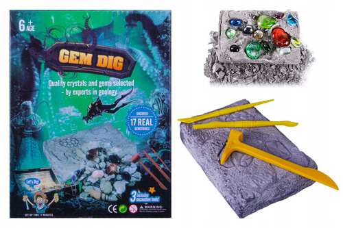 Kopalnia Kryształów Diamentów Wykopaliska Archeolog 17 Kamieni