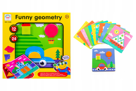 Mozaika Figury Geometryczne 12 Obrazków Norimpex