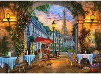 Malowanie Po Numerach Paryż, Restauracja 50X40 Na Ramie