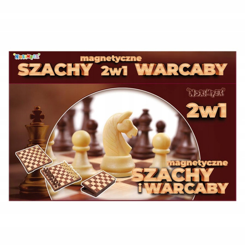 Szachy Warcaby 2 W 1 Magnetyczne Gra Rodzinna Rozwijająca