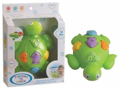 ŻÓŁWIK LOGICZNA ZABAWKA DO WANNY, pak 24 
zabawka do uatrakcyjnienia kąpieli, 6 elementów, zagadki logiczne
