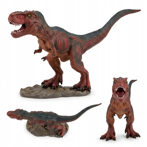 Figurka Dinozaura Na Podstawce Realistyczne Szczegóły Z Masy Różne Modele