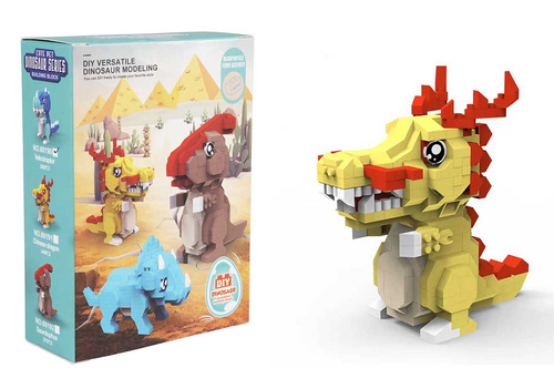 KLOCKI KONSTRUKCYJNE DINOZAUR 340 ELEMENTÓW