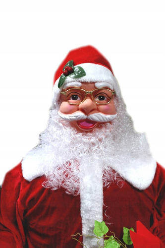 Ogromny Mikołaj 180 cm Tańczący i Śpiewający Świąteczna Figura Na Boże Narodzenie