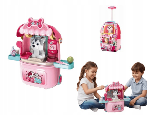 Psi Salon Piękności Przychodnia Dla Zwierząt Walizka 3 W 1