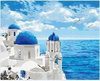 Diamentowa Mozaika Widok Na Greckie Morze 30x40Cm Kreatywne Diamenty