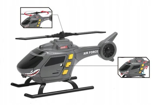 Helikopter Zabawka Z Efektami Air Force Dźwięk Oraz Światła Na Prezent