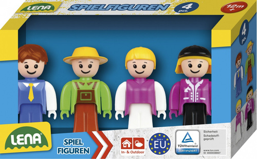 Lena Zestaw Figurek Kierowca Autobusu Amazonka Dziewczyna Rolnik