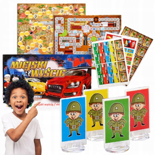 Gra Planszowa Wielkie Wyścigi - Samochodowa Gra Planszowa W Grupie