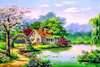 Malowanie Po Numerach 40 X 50 Cm Dom Nad Stawem