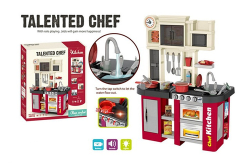 KUCHNIA TALENTED CHEF Z WODĄ ŚW DŹW, KARTON /6
Wymiar op: 55,5 x 14 x 69 cm
Wymiar kuchni: 63 x 35 x 84 cm