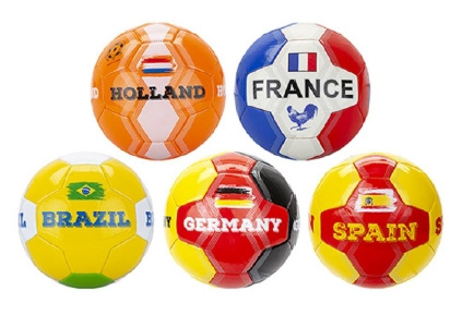 PIŁKA NOŻNA FLAGI, pak 30, 
6 różnych wzorów
