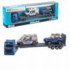 Auto Laweta Z 2 Autami Niebieska Straż Modele Metalowe Auto-Truck