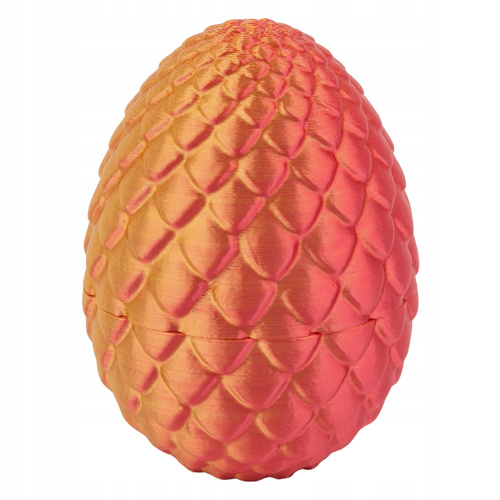 Figurka Smok W Jajku Druk 3D Ruchome Elementy Błyszczący Sensoryczna