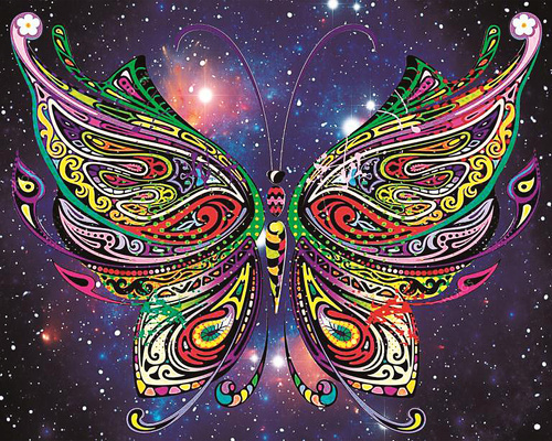 Malowanie Po Numerach Motyl Mandala