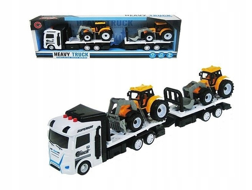 Auto Metalowe Truck Laweta z Dwoma Pojazdami Wytrzymała