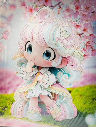 DIAMENTOWA MOZAIKA HAFT DIAMENTOWY DZIEWCZYNKI 23x30 CM 10 WZORÓW